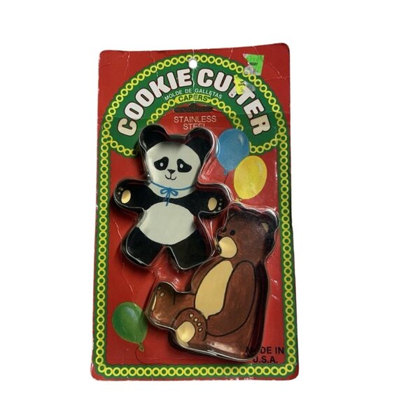 Capers Stainless Steel Cookie Cutter 2 Pk Set - Bears - Picture 3 of 3